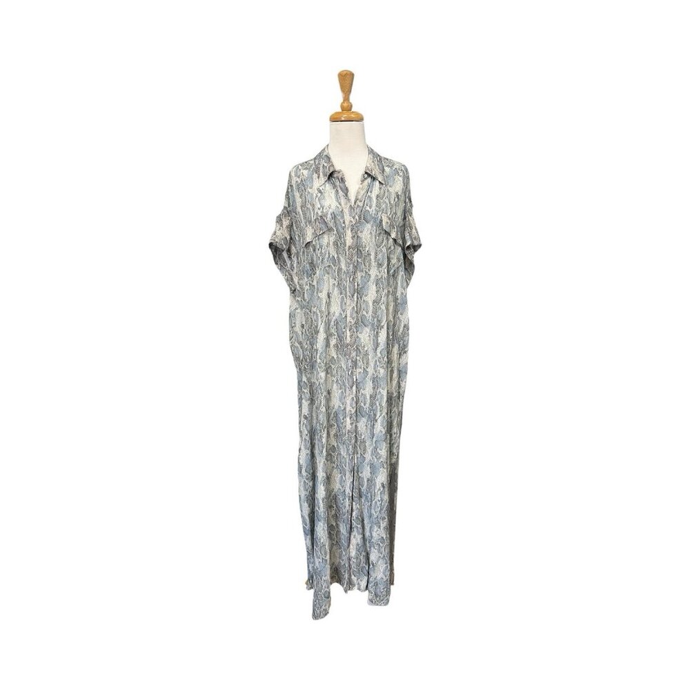 Misa Los Angeles Lou Maxi Dress In Spring Python Print Size M Medium